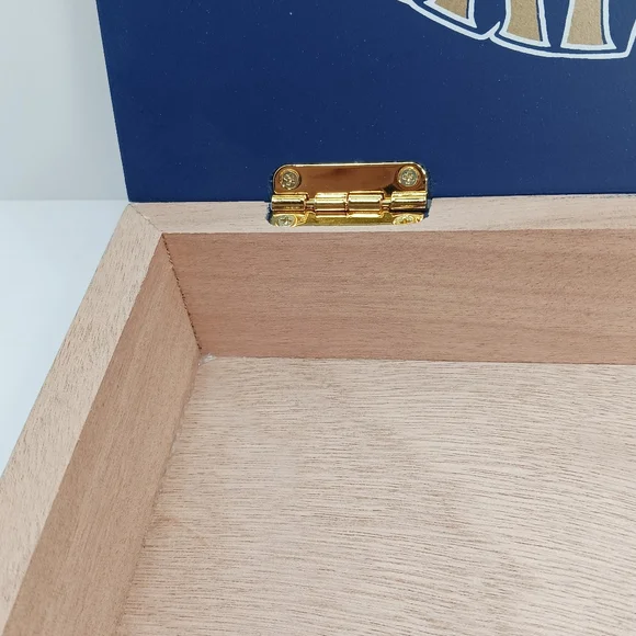 Premier CIGAR BOXES Lot of 3 Blue & Brown Suave Accents/Storage EUC - Picture 2 of 14